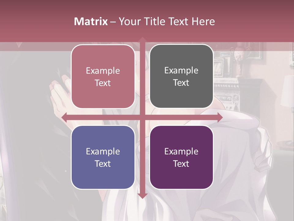 A Man And Woman Kissing In A Living Room PowerPoint Template