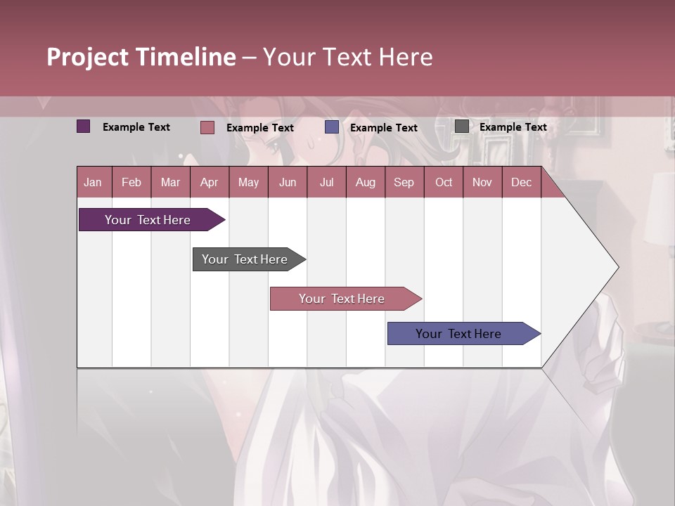 A Man And Woman Kissing In A Living Room PowerPoint Template