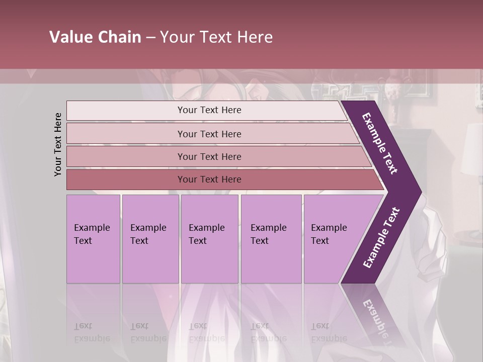 A Man And Woman Kissing In A Living Room PowerPoint Template