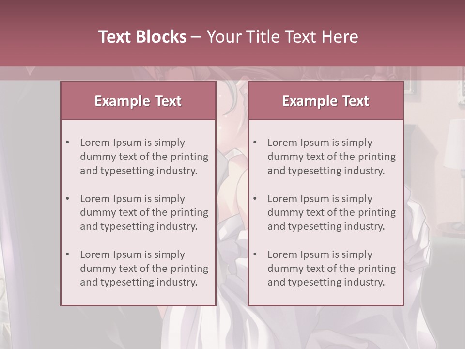 A Man And Woman Kissing In A Living Room PowerPoint Template