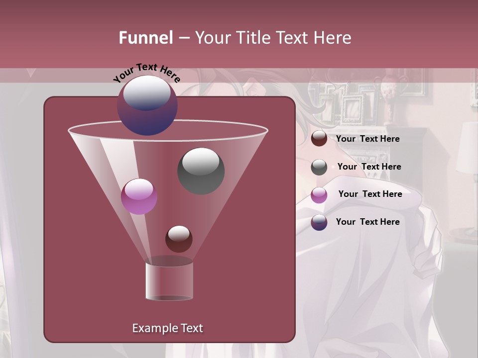 A Man And Woman Kissing In A Living Room PowerPoint Template