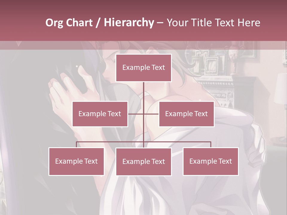 A Man And Woman Kissing In A Living Room PowerPoint Template