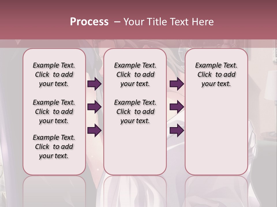 A Man And Woman Kissing In A Living Room PowerPoint Template
