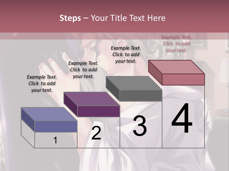 A Man And Woman Kissing In A Living Room PowerPoint Template