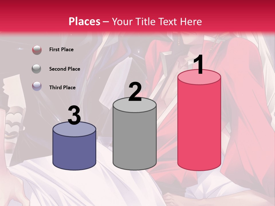 A Man And Woman In A Bed With A Red Background PowerPoint Template