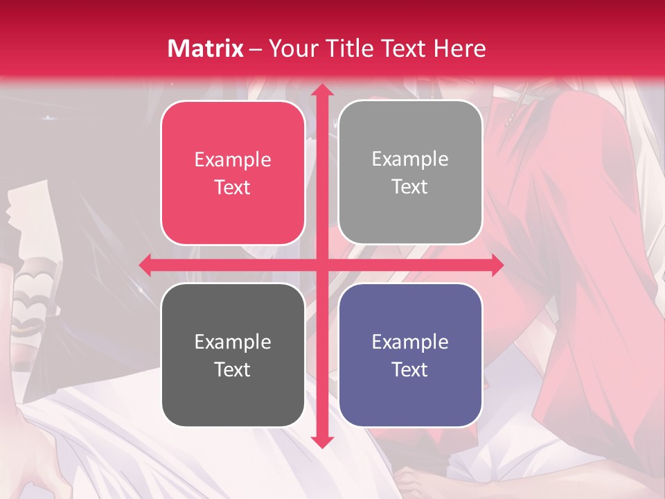 A Man And Woman In A Bed With A Red Background PowerPoint Template