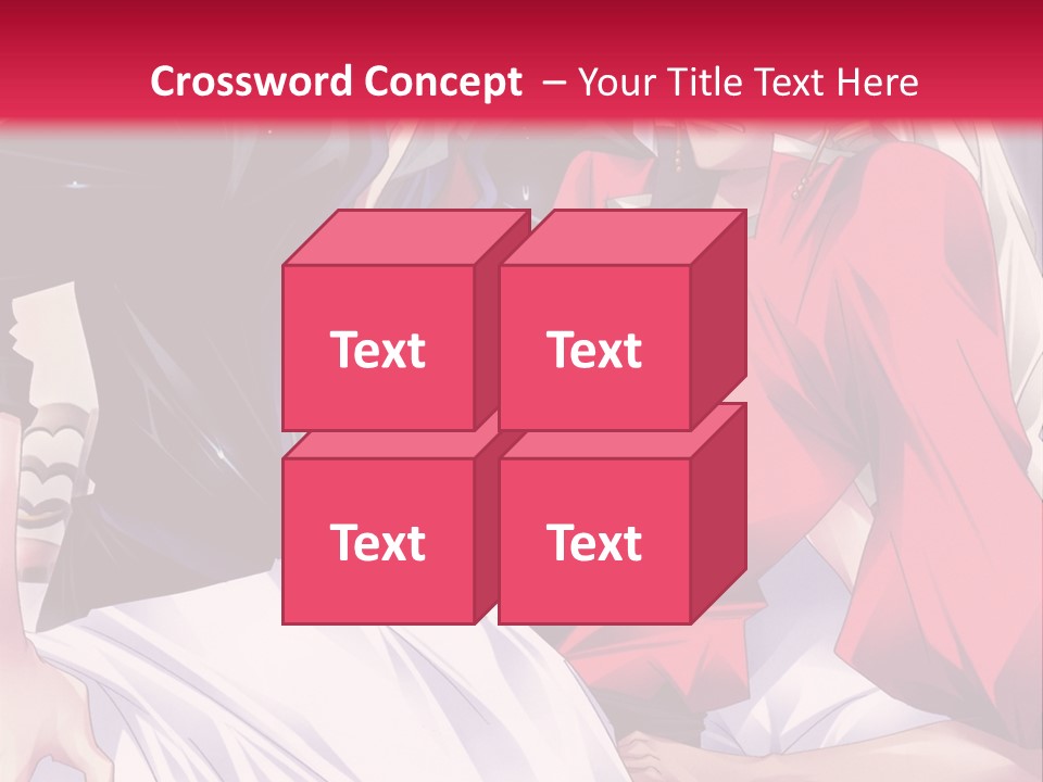 A Man And Woman In A Bed With A Red Background PowerPoint Template