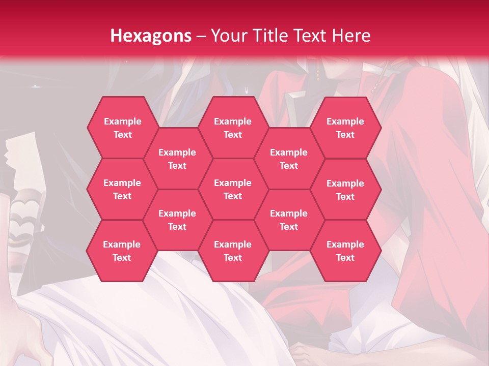 A Man And Woman In A Bed With A Red Background PowerPoint Template