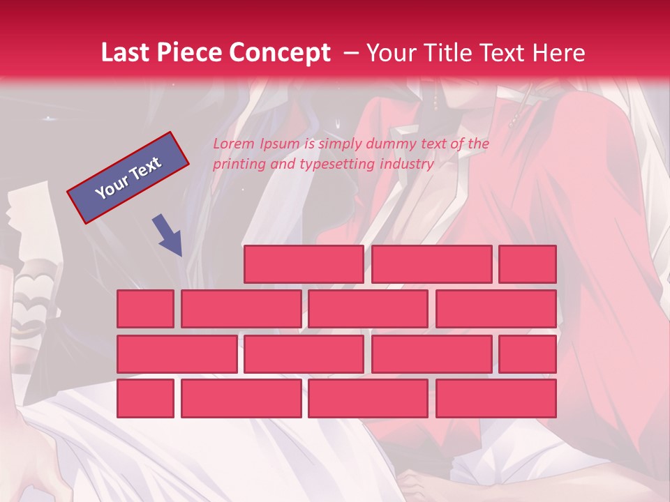 A Man And Woman In A Bed With A Red Background PowerPoint Template