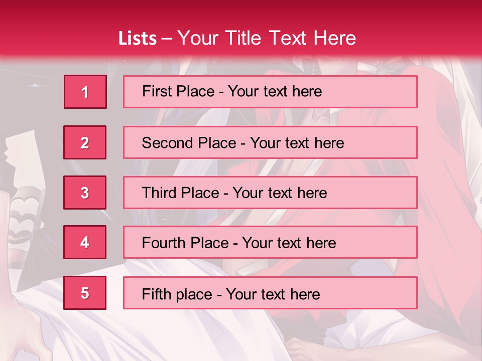 A Man And Woman In A Bed With A Red Background PowerPoint Template