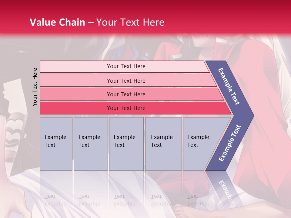 A Man And Woman In A Bed With A Red Background PowerPoint Template