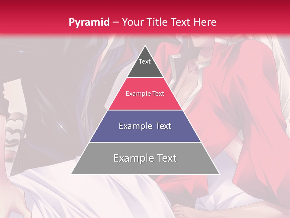 A Man And Woman In A Bed With A Red Background PowerPoint Template