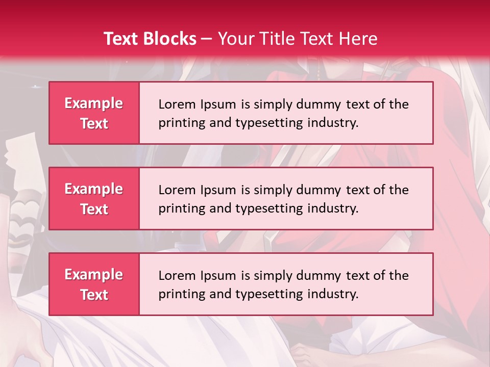 A Man And Woman In A Bed With A Red Background PowerPoint Template