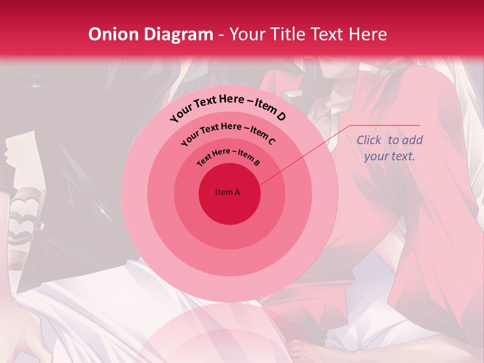 A Man And Woman In A Bed With A Red Background PowerPoint Template