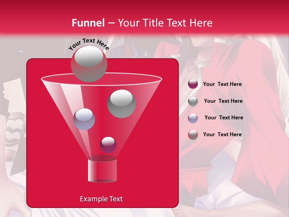 A Man And Woman In A Bed With A Red Background PowerPoint Template