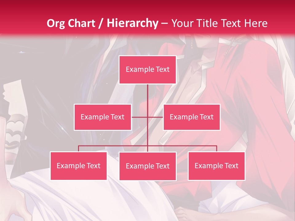 A Man And Woman In A Bed With A Red Background PowerPoint Template
