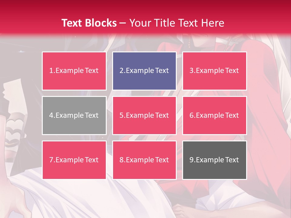 A Man And Woman In A Bed With A Red Background PowerPoint Template