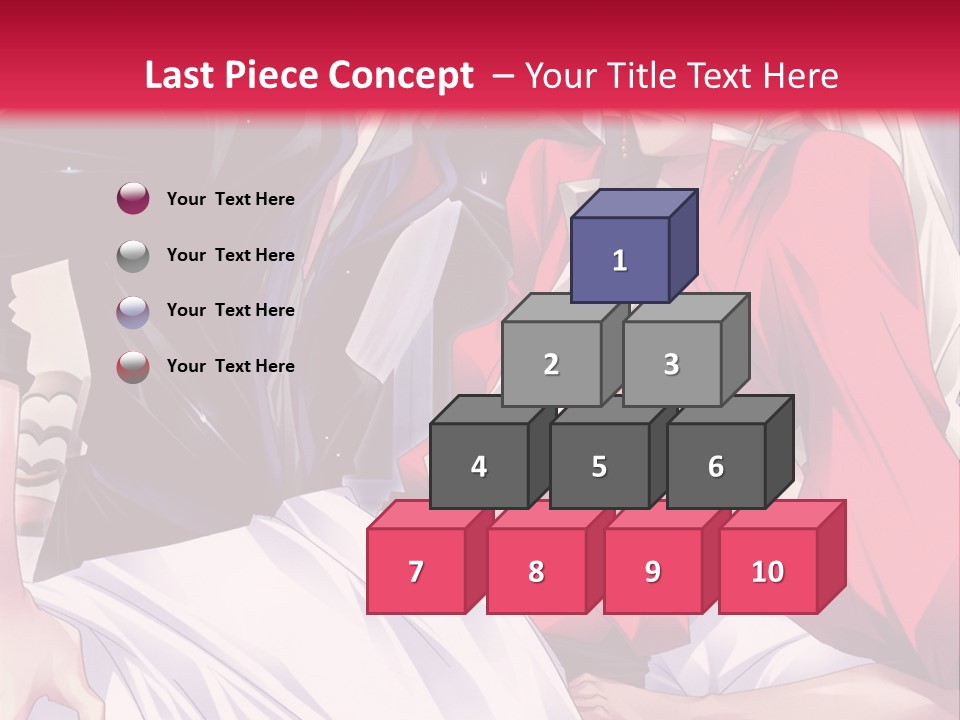 A Man And Woman In A Bed With A Red Background PowerPoint Template