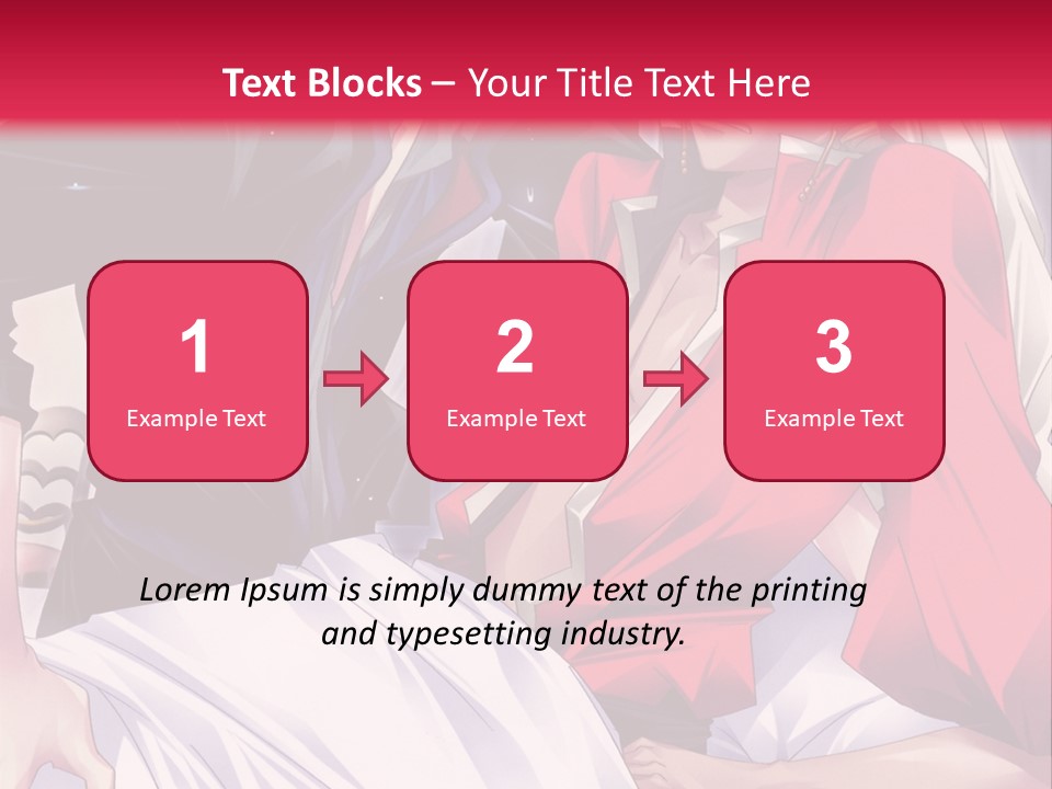 A Man And Woman In A Bed With A Red Background PowerPoint Template