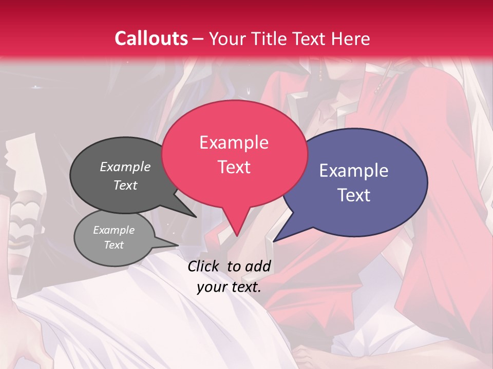 A Man And Woman In A Bed With A Red Background PowerPoint Template