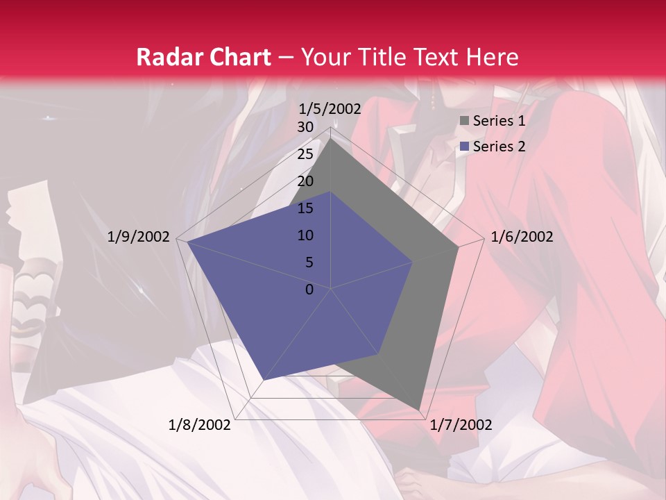 A Man And Woman In A Bed With A Red Background PowerPoint Template