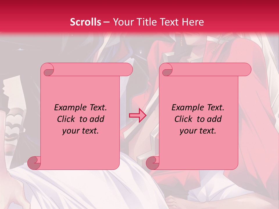 A Man And Woman In A Bed With A Red Background PowerPoint Template