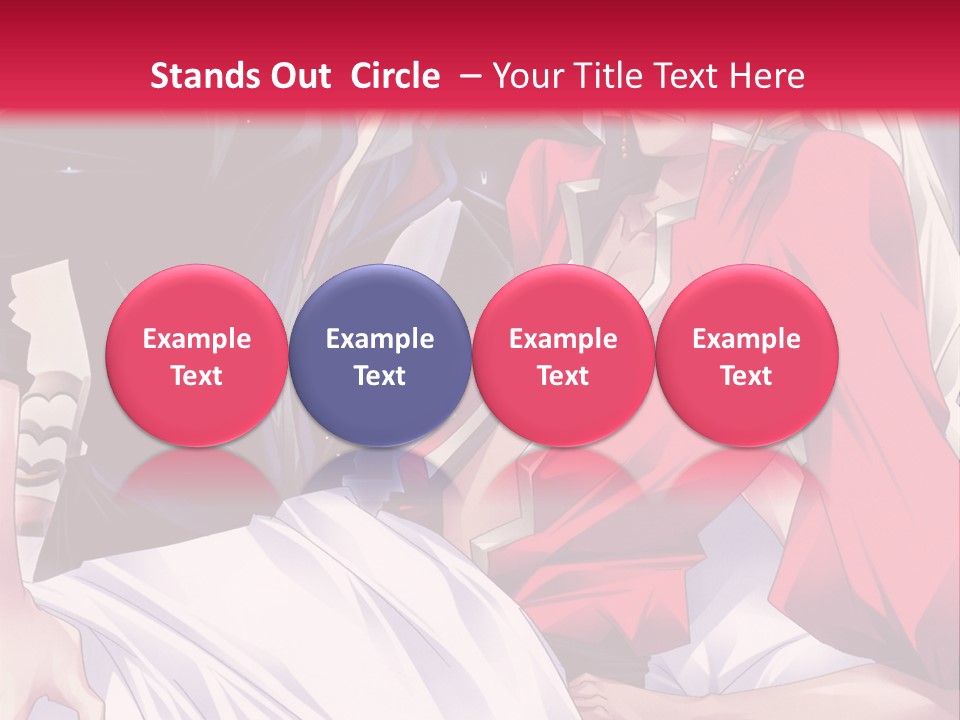 A Man And Woman In A Bed With A Red Background PowerPoint Template