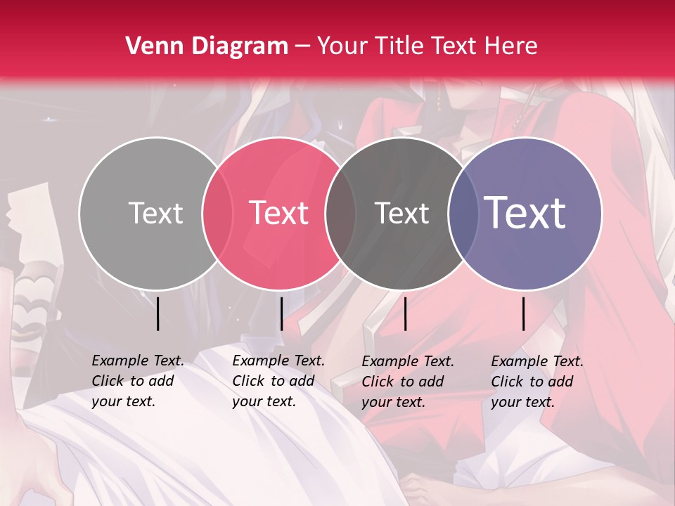 A Man And Woman In A Bed With A Red Background PowerPoint Template