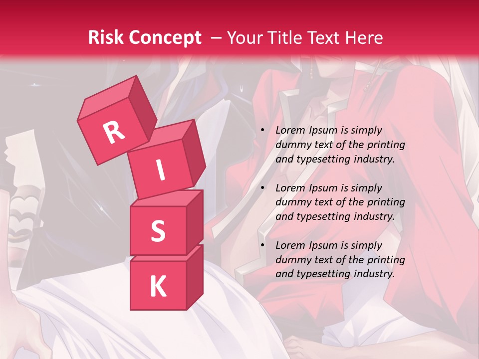 A Man And Woman In A Bed With A Red Background PowerPoint Template