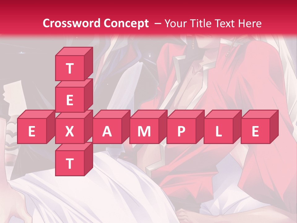 A Man And Woman In A Bed With A Red Background PowerPoint Template