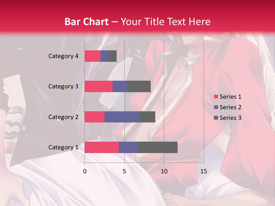 A Man And Woman In A Bed With A Red Background PowerPoint Template