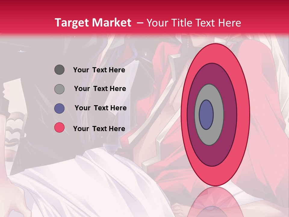 A Man And Woman In A Bed With A Red Background PowerPoint Template