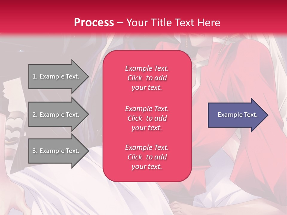 A Man And Woman In A Bed With A Red Background PowerPoint Template