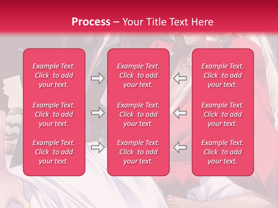 A Man And Woman In A Bed With A Red Background PowerPoint Template