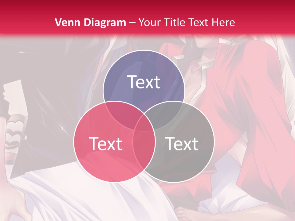 A Man And Woman In A Bed With A Red Background PowerPoint Template