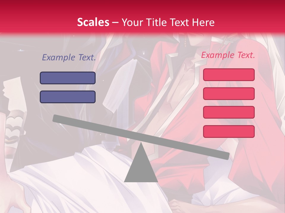 A Man And Woman In A Bed With A Red Background PowerPoint Template