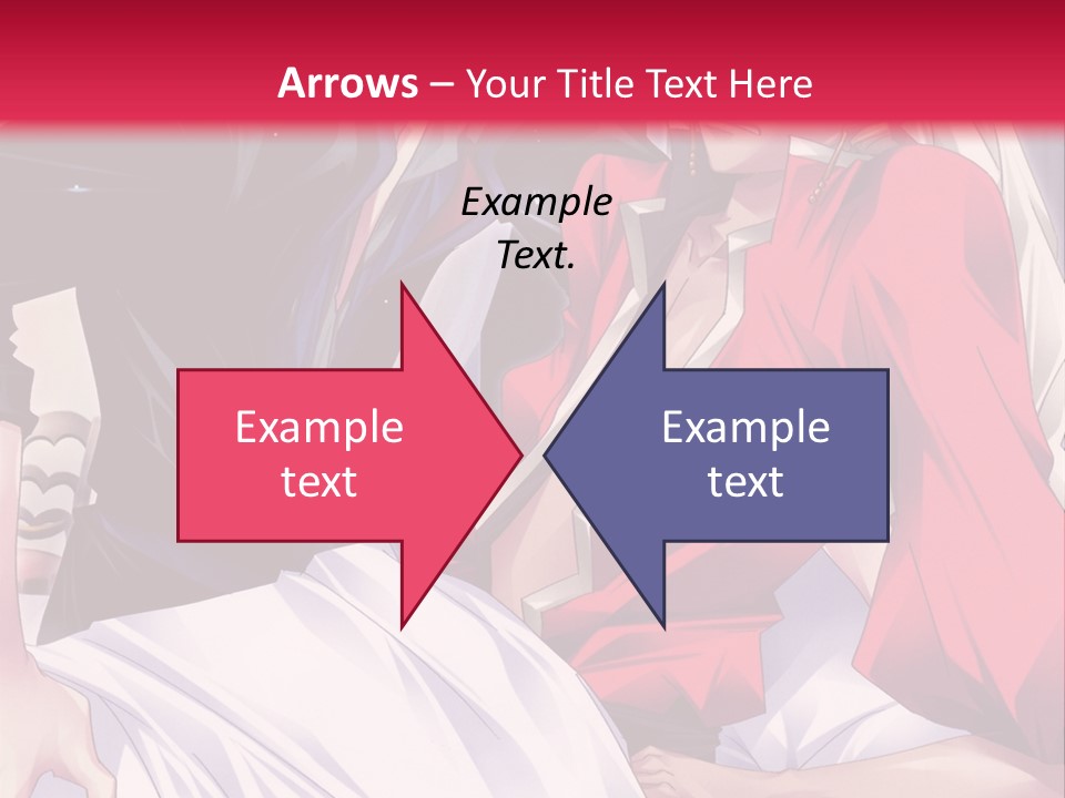 A Man And Woman In A Bed With A Red Background PowerPoint Template