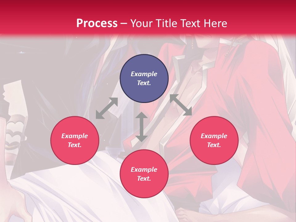 A Man And Woman In A Bed With A Red Background PowerPoint Template