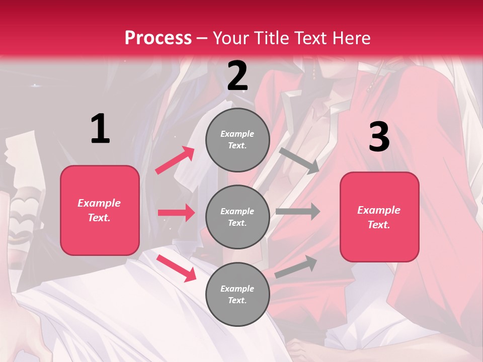 A Man And Woman In A Bed With A Red Background PowerPoint Template