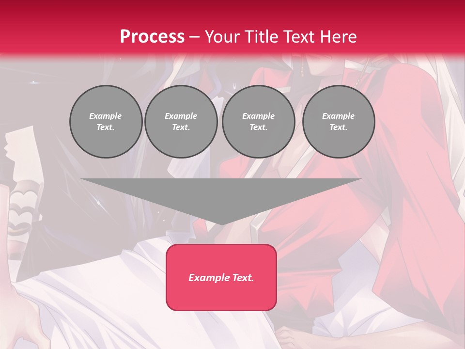 A Man And Woman In A Bed With A Red Background PowerPoint Template