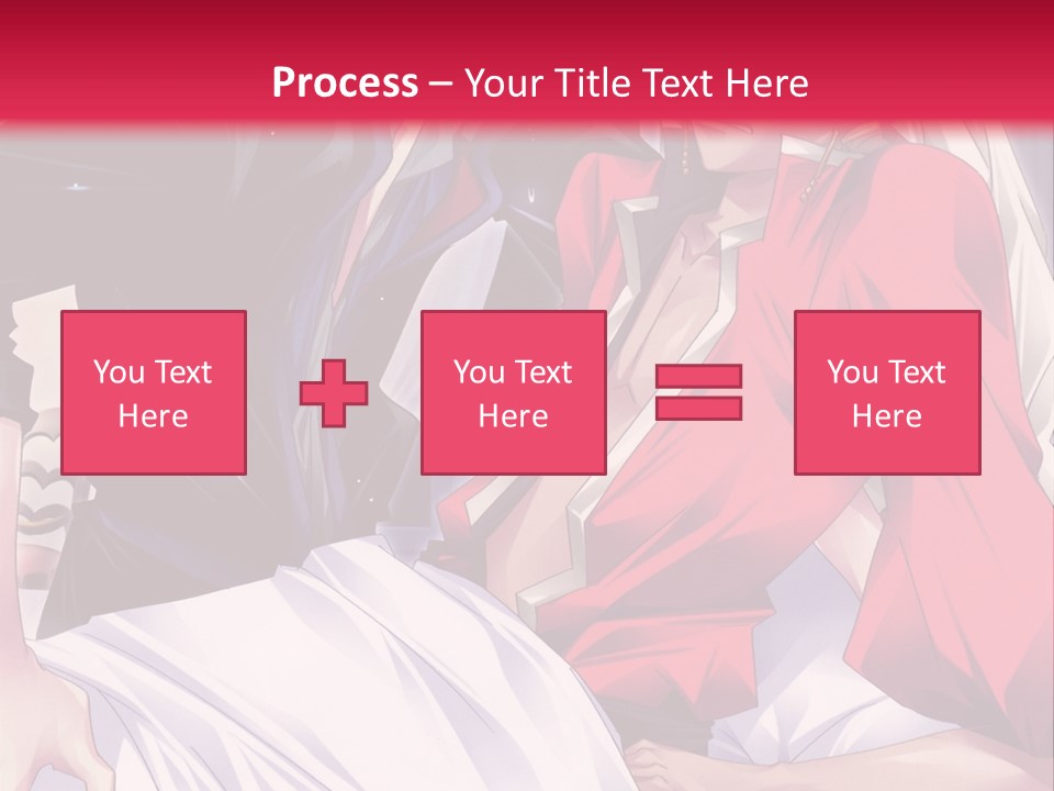 A Man And Woman In A Bed With A Red Background PowerPoint Template