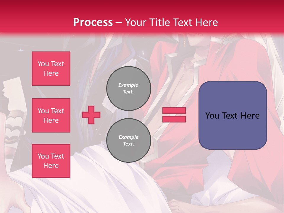 A Man And Woman In A Bed With A Red Background PowerPoint Template