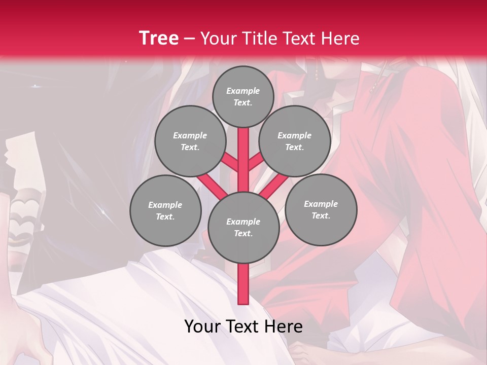 A Man And Woman In A Bed With A Red Background PowerPoint Template