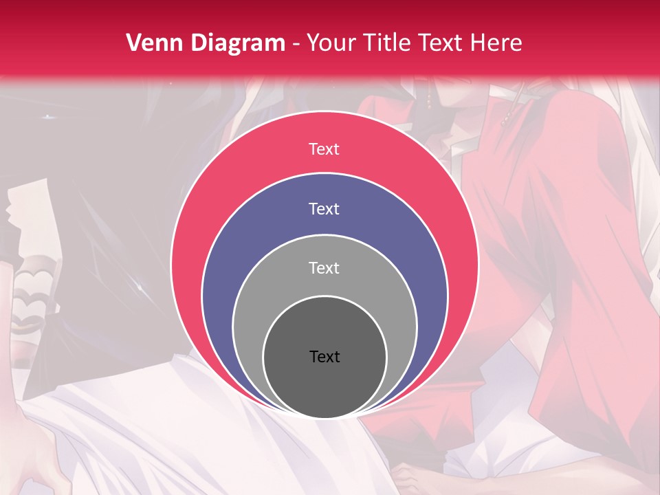 A Man And Woman In A Bed With A Red Background PowerPoint Template