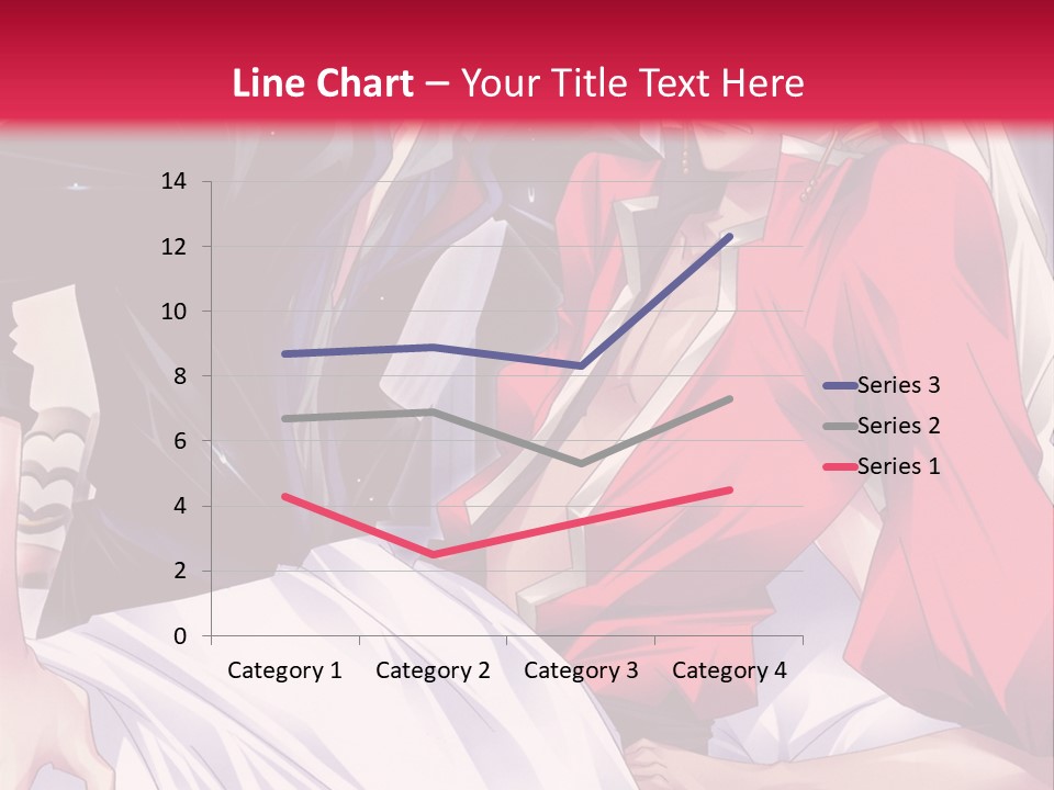 A Man And Woman In A Bed With A Red Background PowerPoint Template