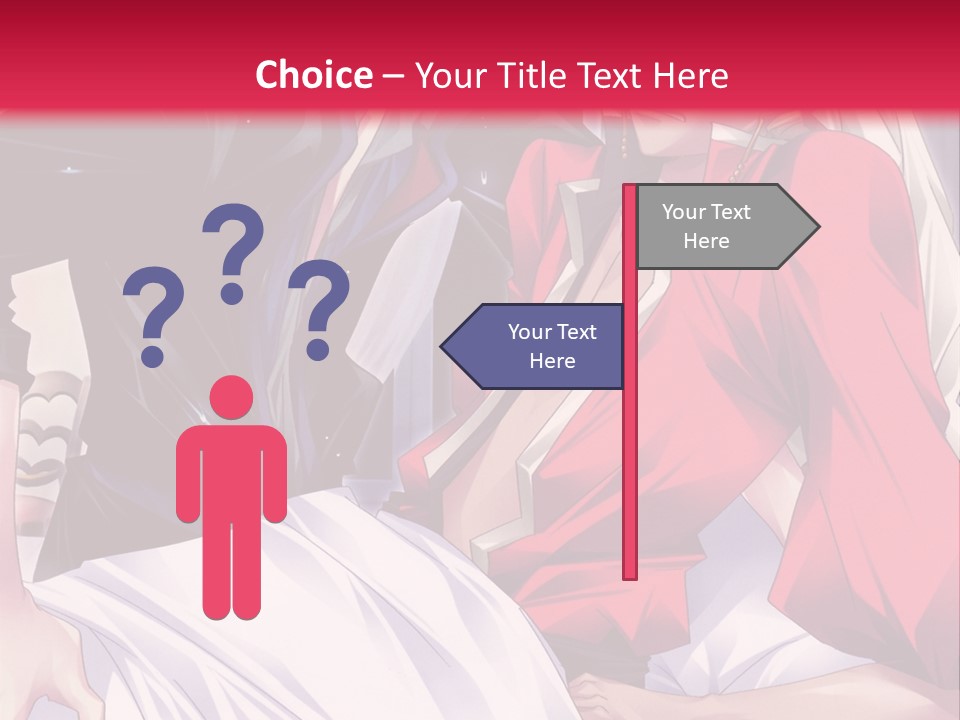 A Man And Woman In A Bed With A Red Background PowerPoint Template
