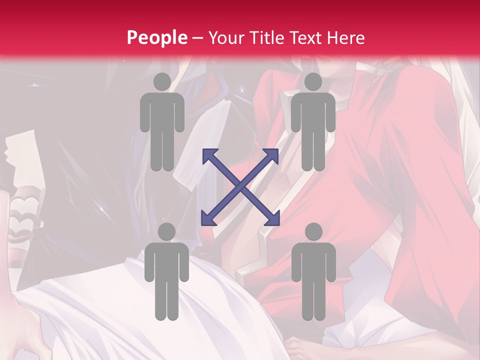 A Man And Woman In A Bed With A Red Background PowerPoint Template