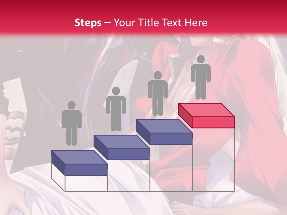 A Man And Woman In A Bed With A Red Background PowerPoint Template