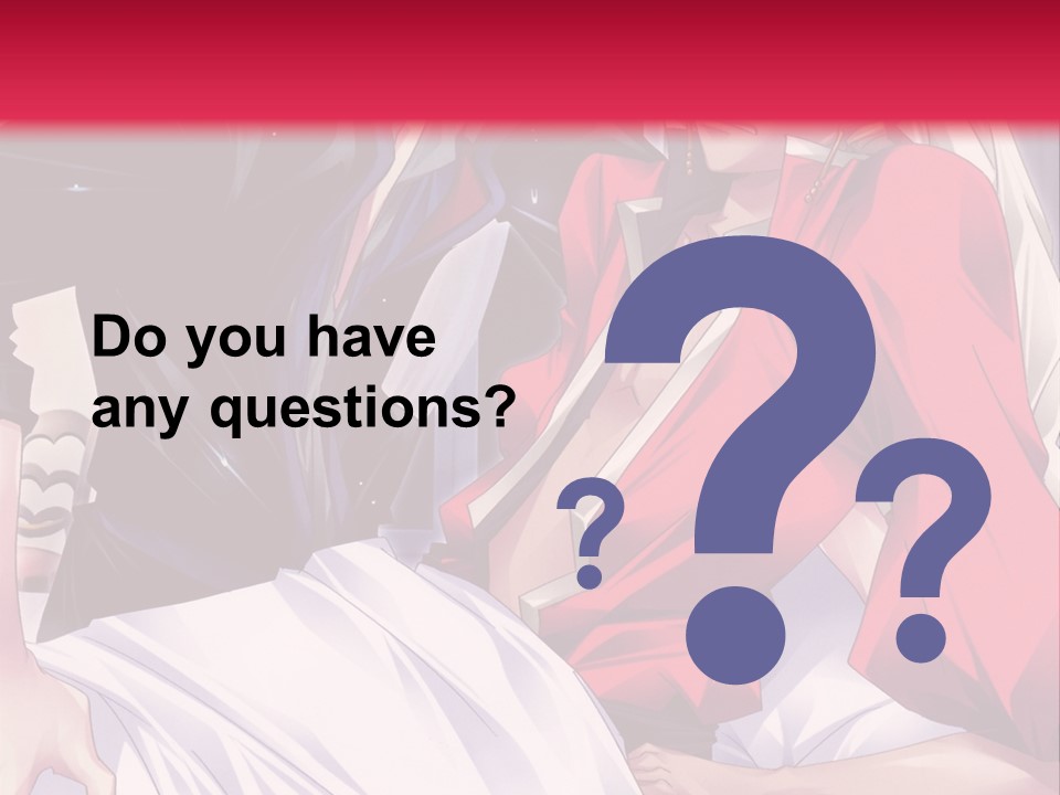 A Man And Woman In A Bed With A Red Background PowerPoint Template