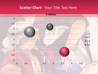 A Couple Of Anime Characters Sitting Next To Each Other PowerPoint Template